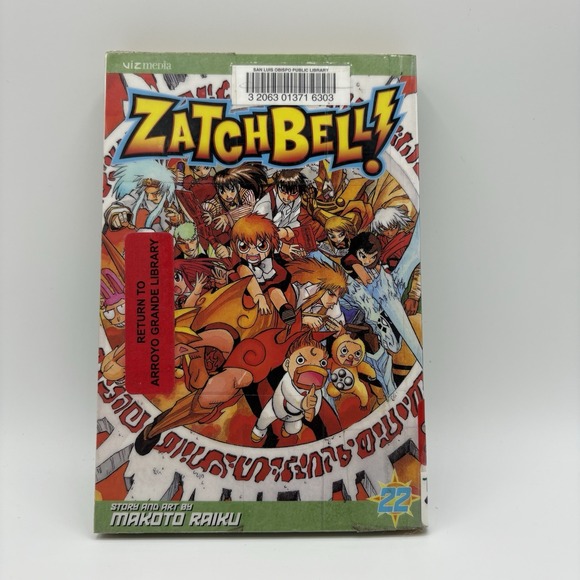 Zatch Bell! Volume 22 EX LIBRARY Makoto Raiku VIZ Media Manga‎ Book 1st Printing